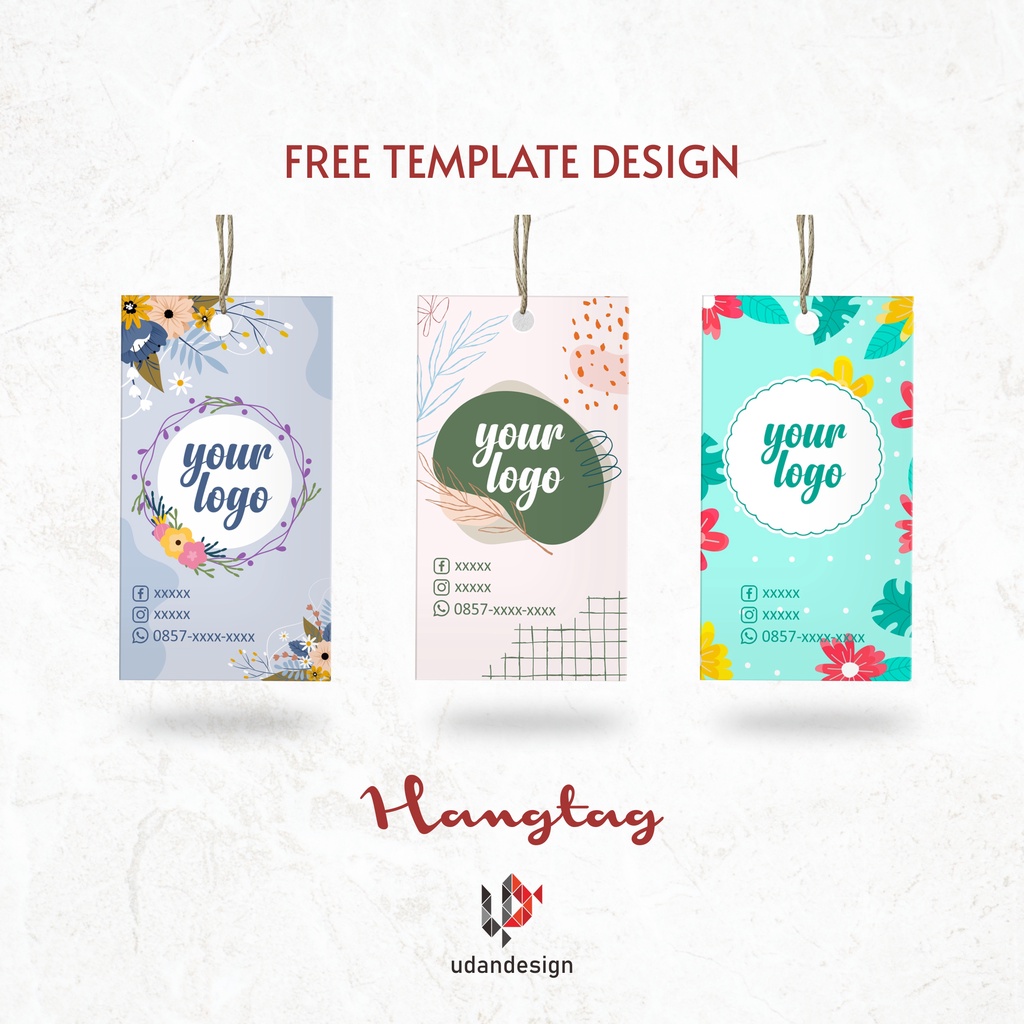 PAKET HANG TAG BAJU 2 MUKA 10.000 PCS - LABEL BAJU - CETAK HANG TAG BAJU ( UKURAN 4 x 7cm) - FREE TE