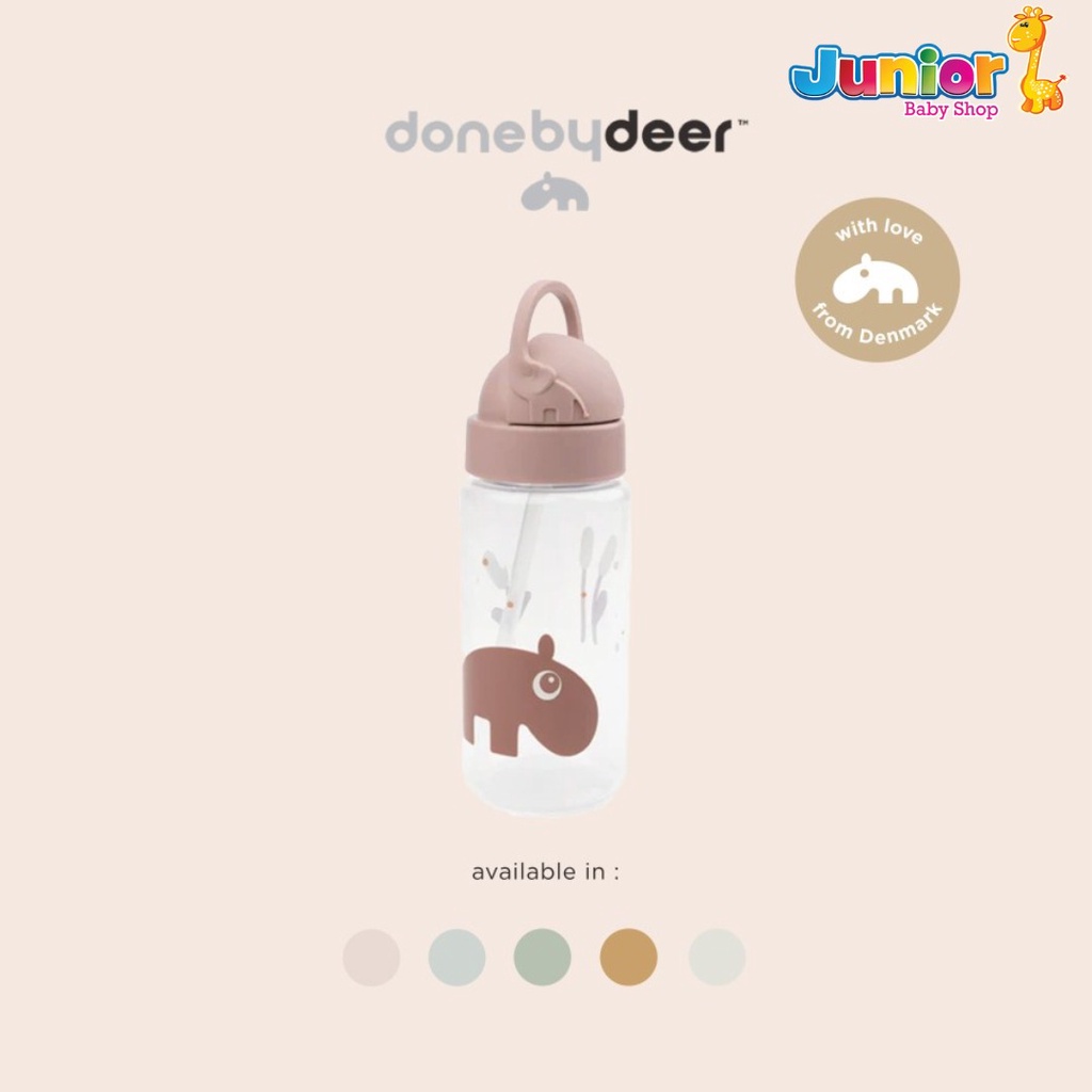 Done by Deer Straw Bottle Deer Friends 350ml - Botol Minum Anak