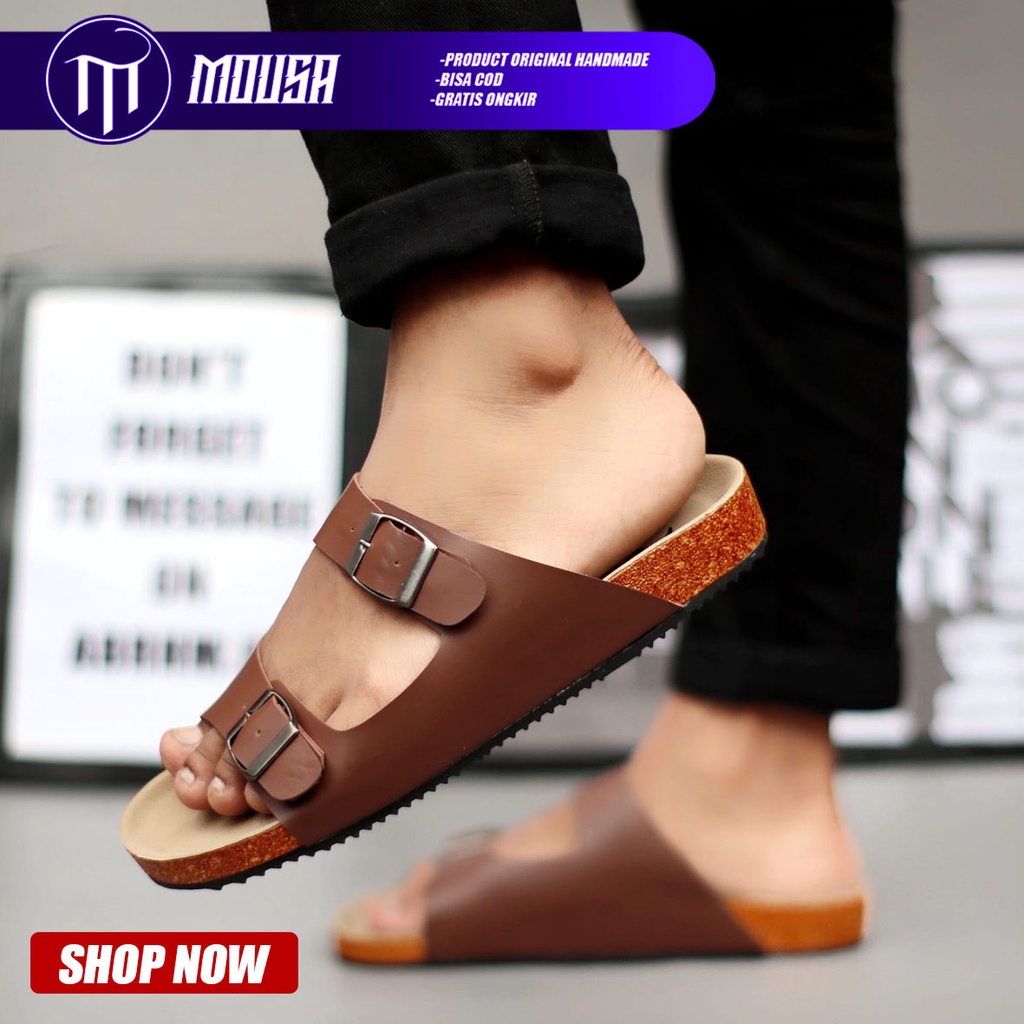 Sandal Slide Pria Slop Original Mousa Hana