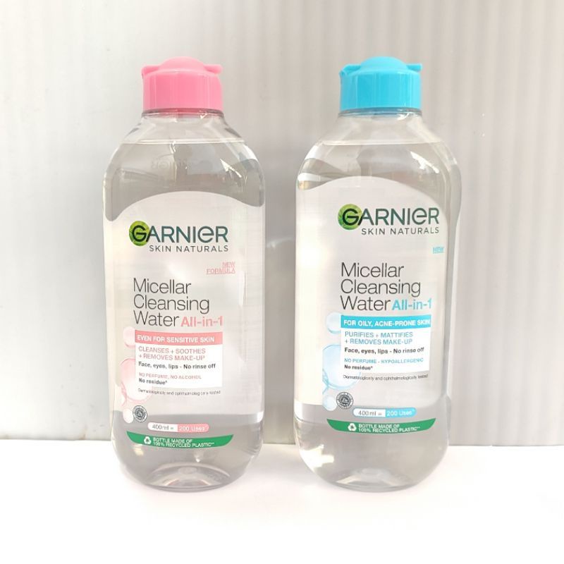 [PACKING AMAN] Garnier Micellar Cleansing Water pink / biru / Bi-phase oil infused / rose/ Vitamin C