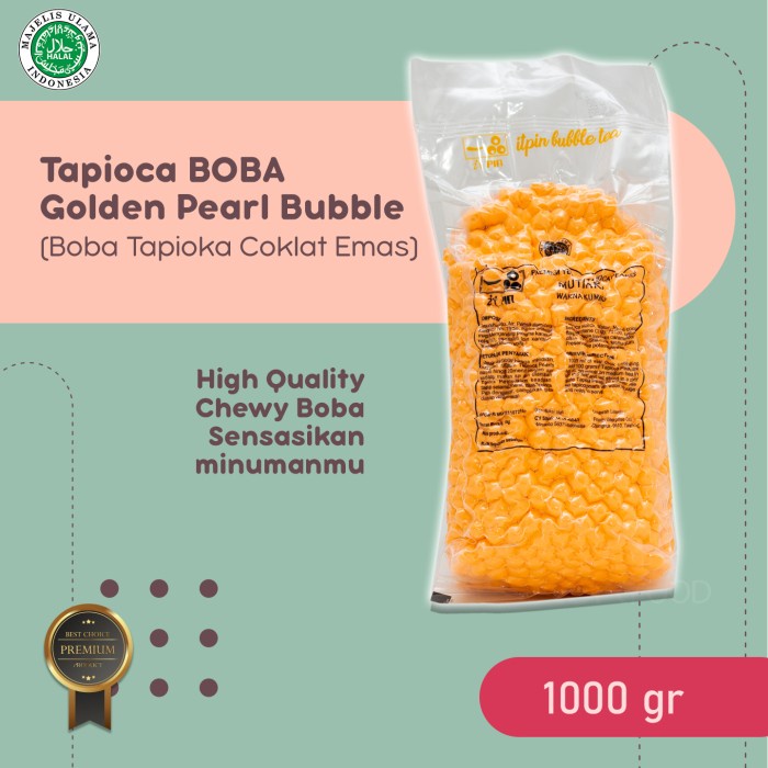 

BOBA TAPIOCA GOLDEN PEARL 8MM / GOLDEN BUBBLE