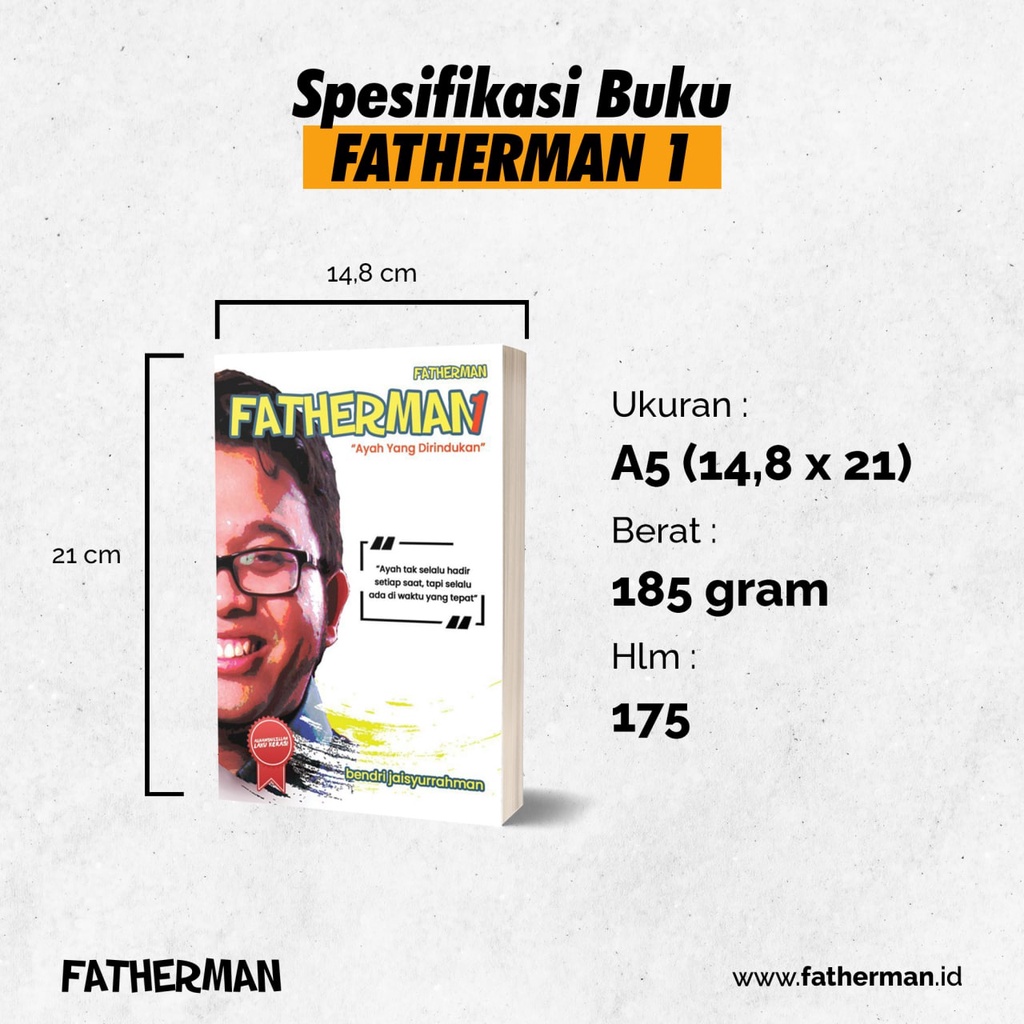 BUKU FATHERMAN1 "AYAH YANG DIRINDUKAN" (BUKU PARENTING ISLAMI)
