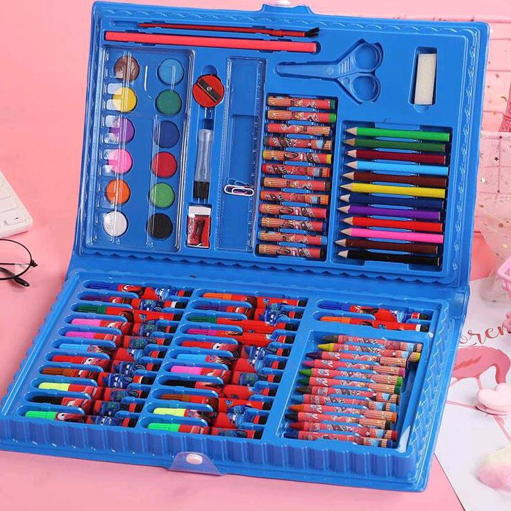

(E>1R❤) Crayon Anak Lengkap dengan Pensil Warna dan Cat Air 86pcs 1 Set Cryon berkualitas