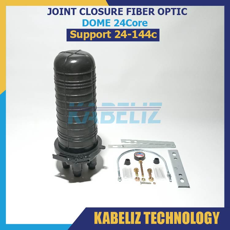 JOINT CLOSURE DOME FIBER OPTIC 24 CORE 24C MURAH JOINT BOX DOME JOIN CLOSURE 24CORE