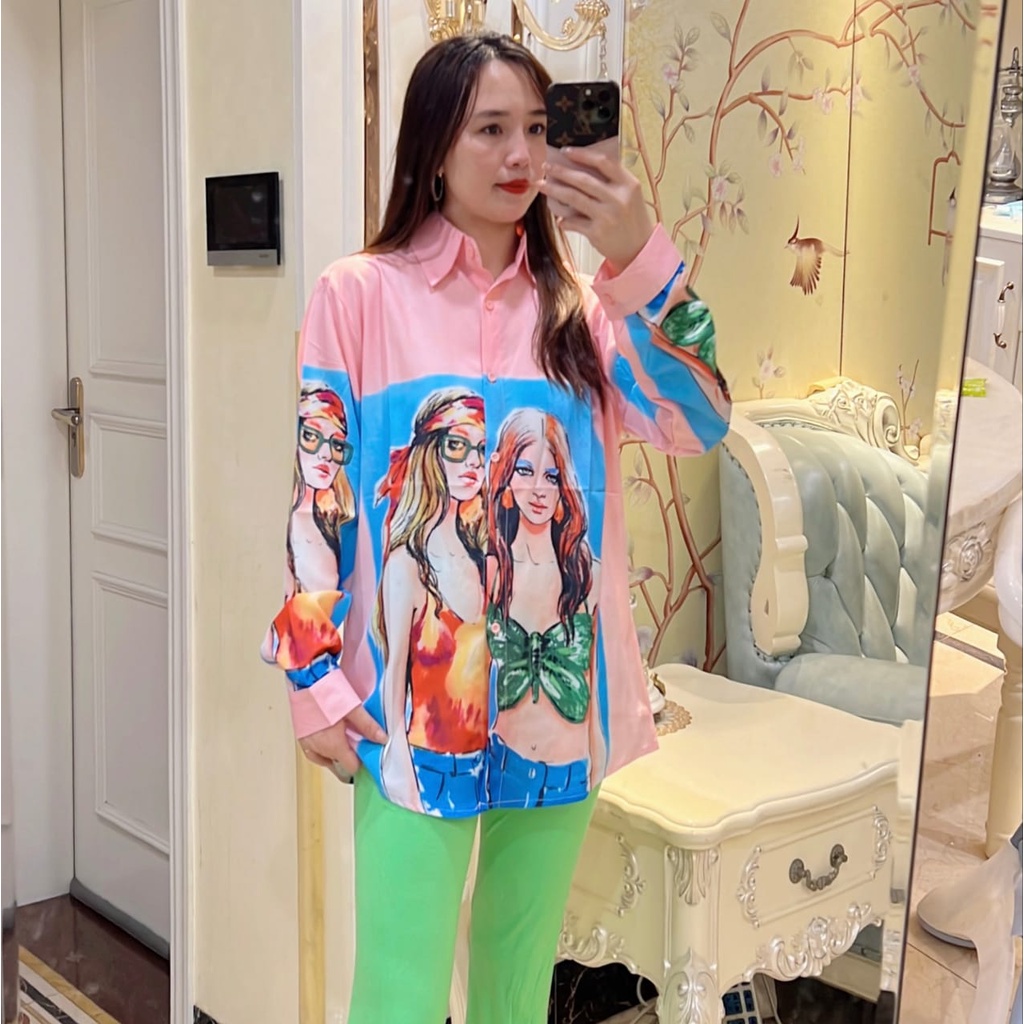 TM - 5617 Kemeja Cewek Kue Cupcake