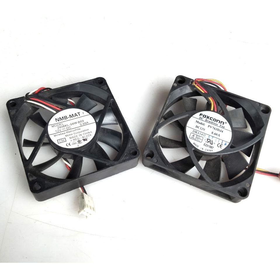 Fan Dc Brushless NMB12v 0.65A & Foxcoon 12v 0.6A 7x7x1.5cm