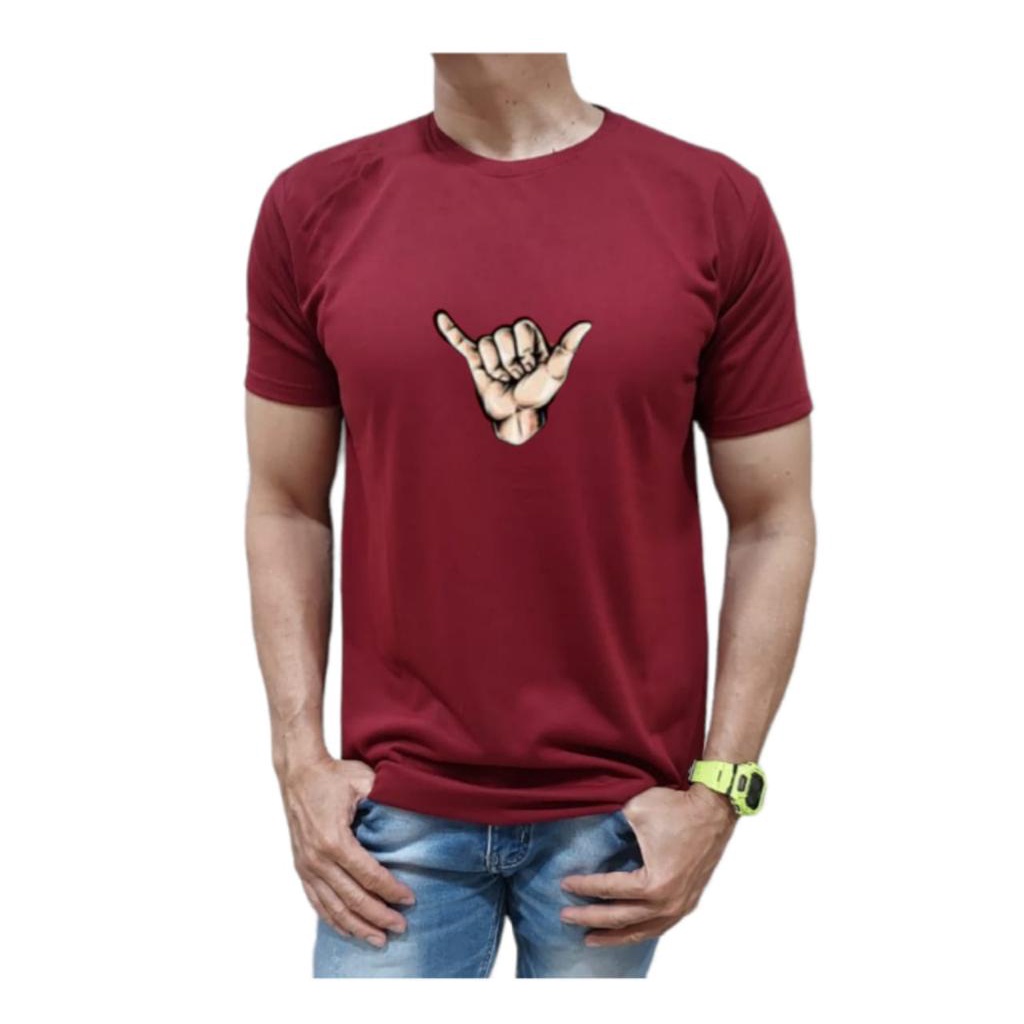 KAOS PRIA BAHAN KATUN MODEL HAND NYAMAN DIPAKAI TIDAK PANAS