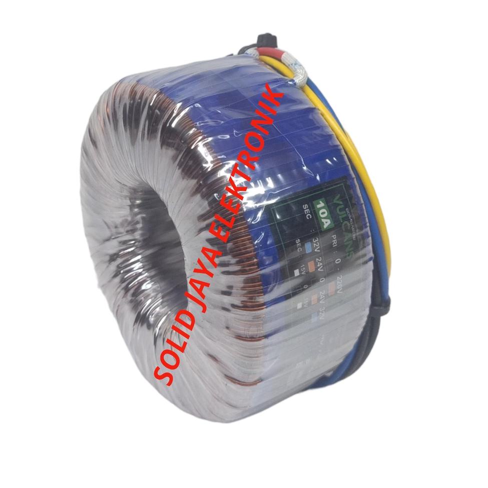 TRAFO DONAT 10A 32V 24V CT VULCANS TRAVO TOROID TOROIDAL TRANSFORMER VULCAN 10 AMPER CT 32 24 V VOLT