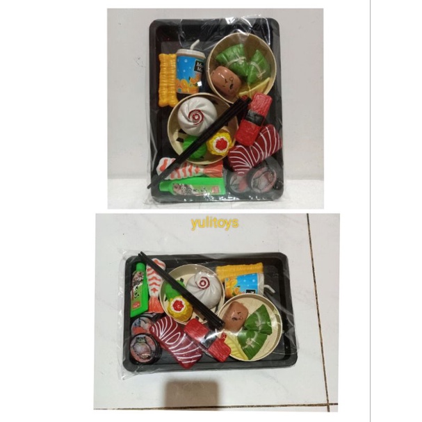 MAINAN ANAK NAMPAN MAKANAN SUSHI+MINUMAN