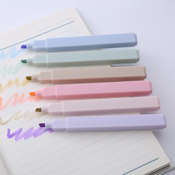 

[KODE JJBD8] Highlighter Morandi Set 6pcs Pastel Color S0206