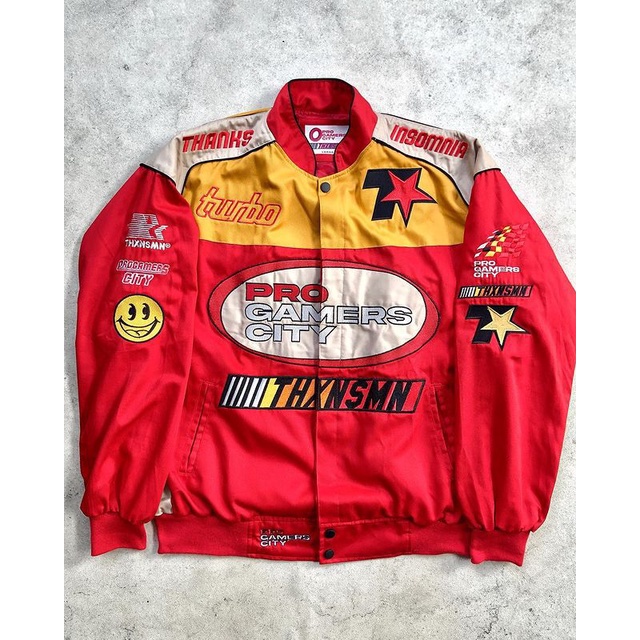 OFFICIAL MERCH PROGAMERS CITY X THANKSINSOMNIA - NASCAR JACKET SIZE SMALL