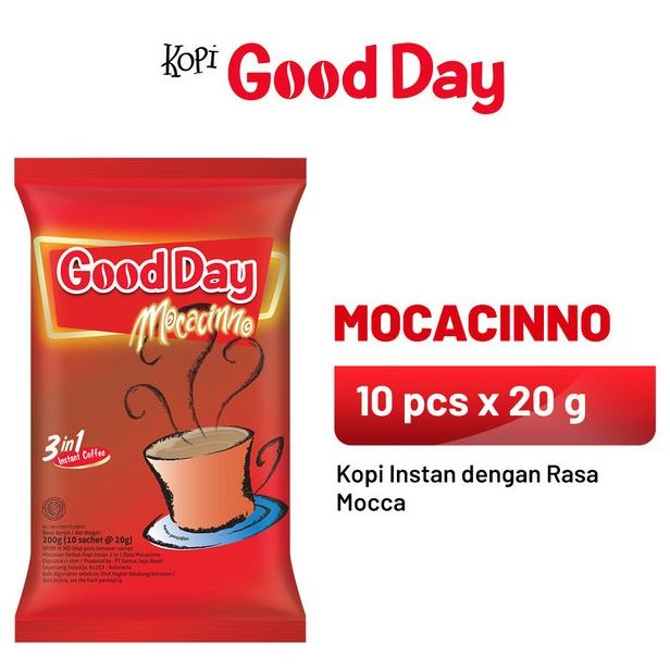 

[BISA COD] GOOD DAY Mocacinno 1 Pack (10 x 20 gr)