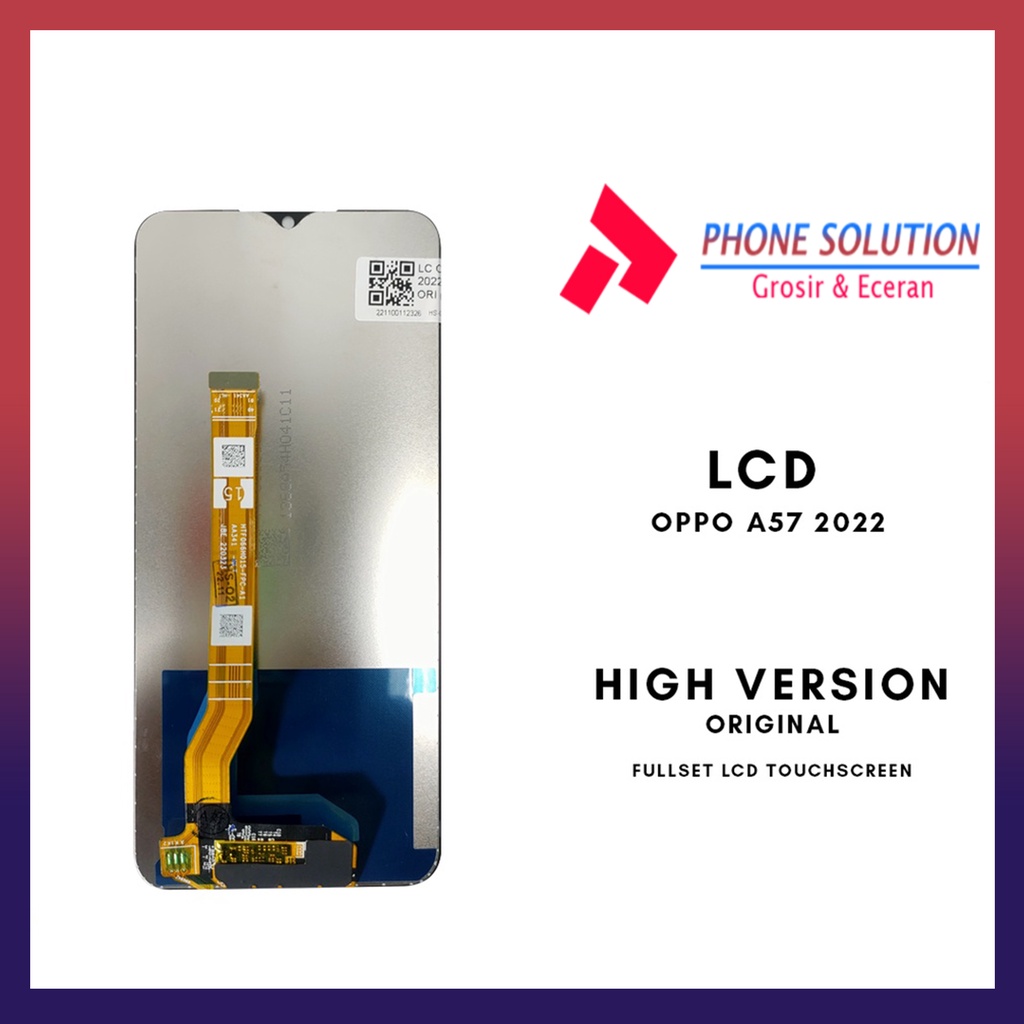 LCD Oppo A17 / A17K 4G Original 100% Fullset Touchscreen - Parts Kompatibel Dengan Produk Oppo // Supplier LCD Oppo - Garansi 1 Bulan