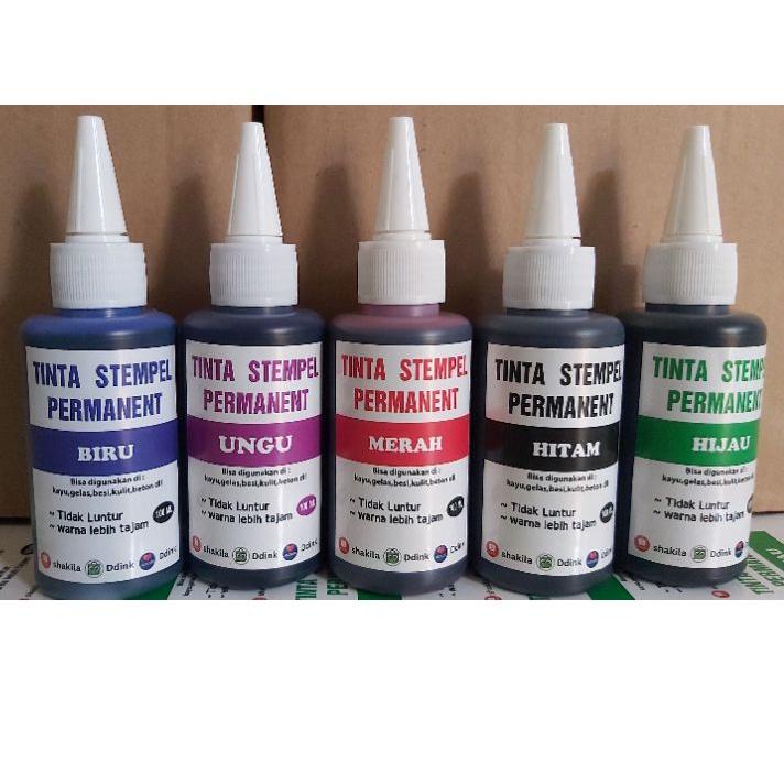 

Paling Disukai TINTA STAMP PERMANENT/ TINTA BUAT PLASTIK,BAJA,ALMU,BETON DLL..100ML**