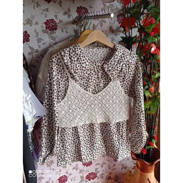 set 2in1 blouse import