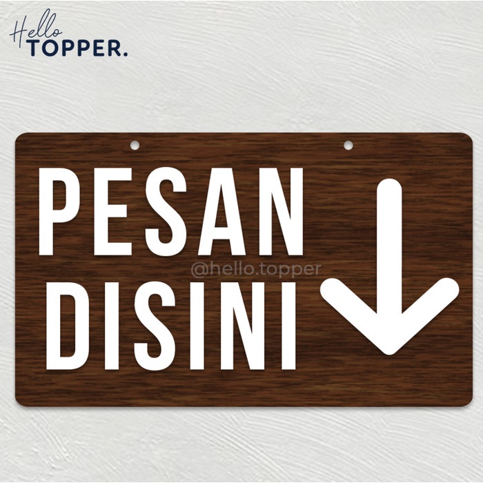 

PESAN DISINI SIGN UNIK KAYU SIGNAGE KAYU RESTO PAPAN KAYU