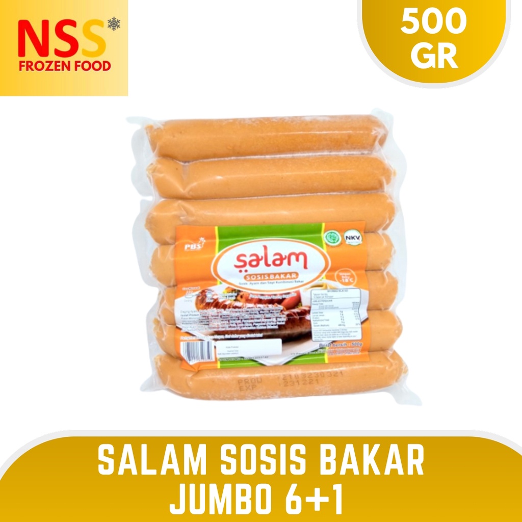 

SALAM SOSIS BAKAR JUMBO 500 GR ISI 6+1 X 20