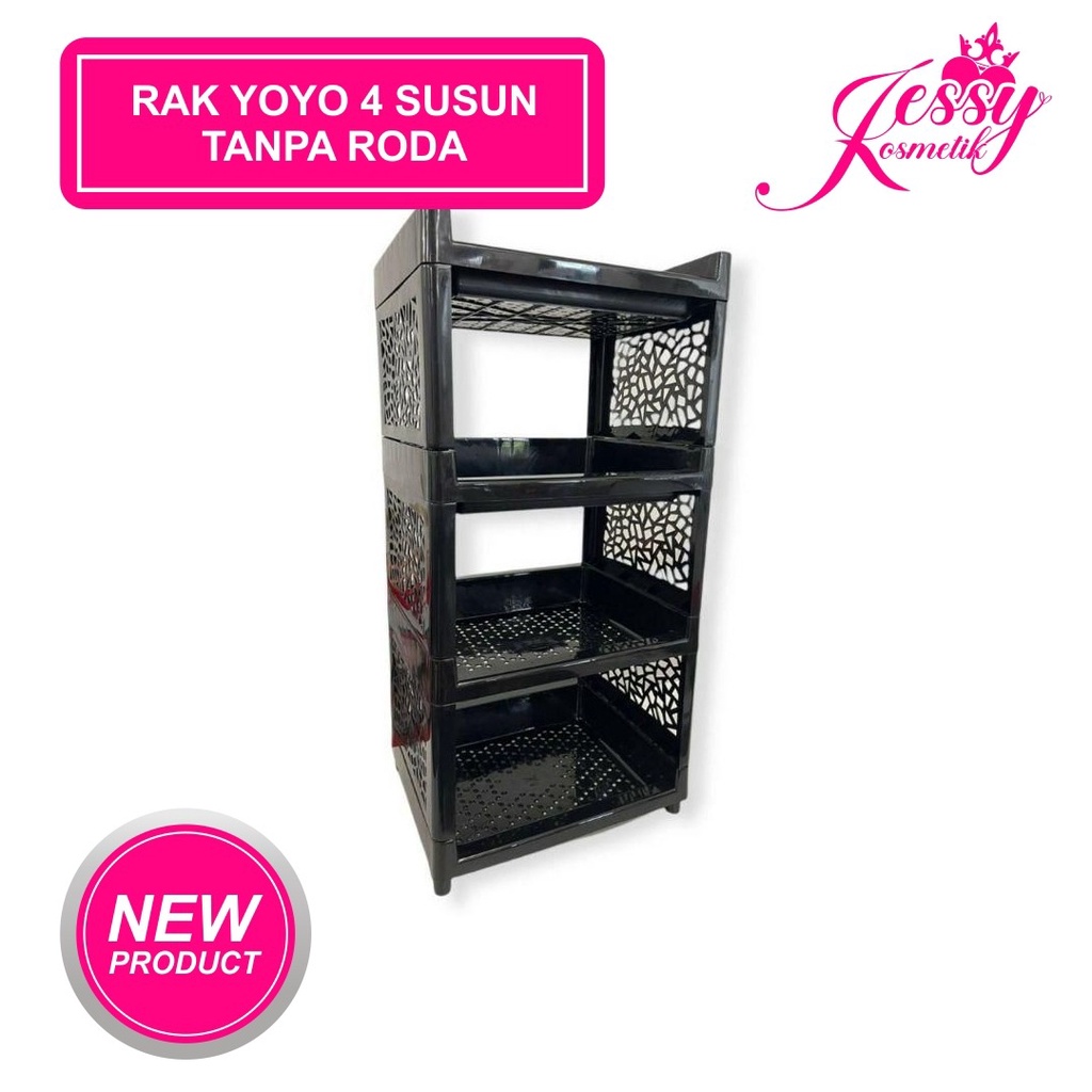 [4400gr] H303 | [TANPA RODA] Rak YOYO Rak Serbaguna Multifungsi / Rak Apartemen 4 Susun / Rak Plasti