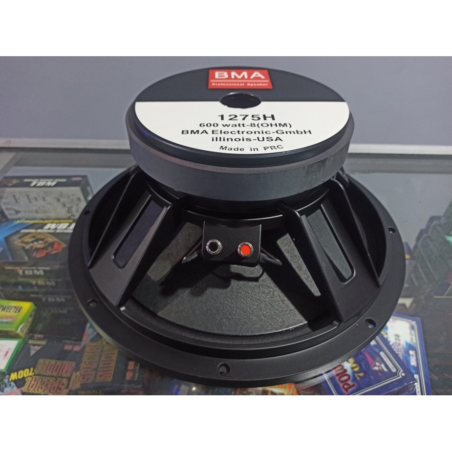 PROFESIONAL LOAD SPEAKER BMA 1275H 600W MID LOW 12 INCH SPOOL 3INCH