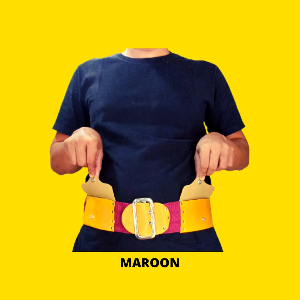 SABUK BETAWI MAROON MARUN I IKAT PINGGANG BETAWI I SABUK HAJI