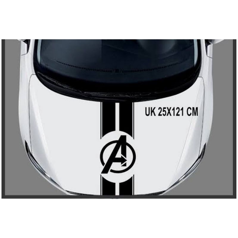 stiker cutting Lis kap depan mobil