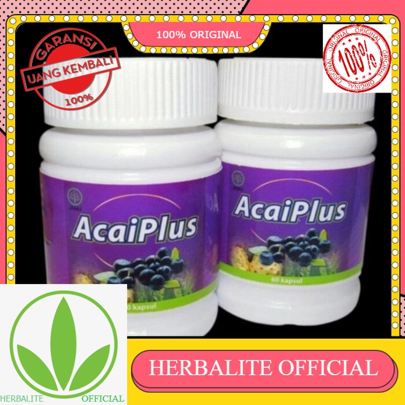 100% ORIGINAL ACAI PLUS ASLI NASA Acaiplus Ori (isi 60 kapsul) Obat Diet Pelangsing Badan