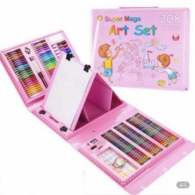 

208 pcs drawing art set crayon alat tulis melukis cocok buat kado anak