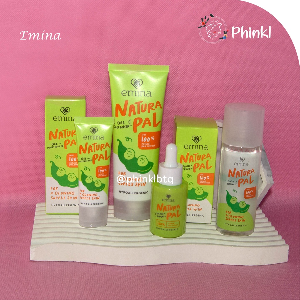 `ღ´ PHINKL `ღ´ ╰☆☆ 𝔢мιℕά ☆☆╮ Emina Natura Pal - Cleanser - Moisturizer - Toner - Splash Serum bahan alami organik