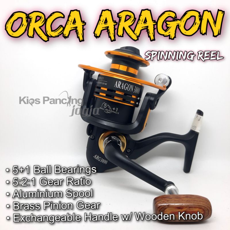 Orca Aragon 1000 2000 3000 Spinning Reel/Ril Pancing
