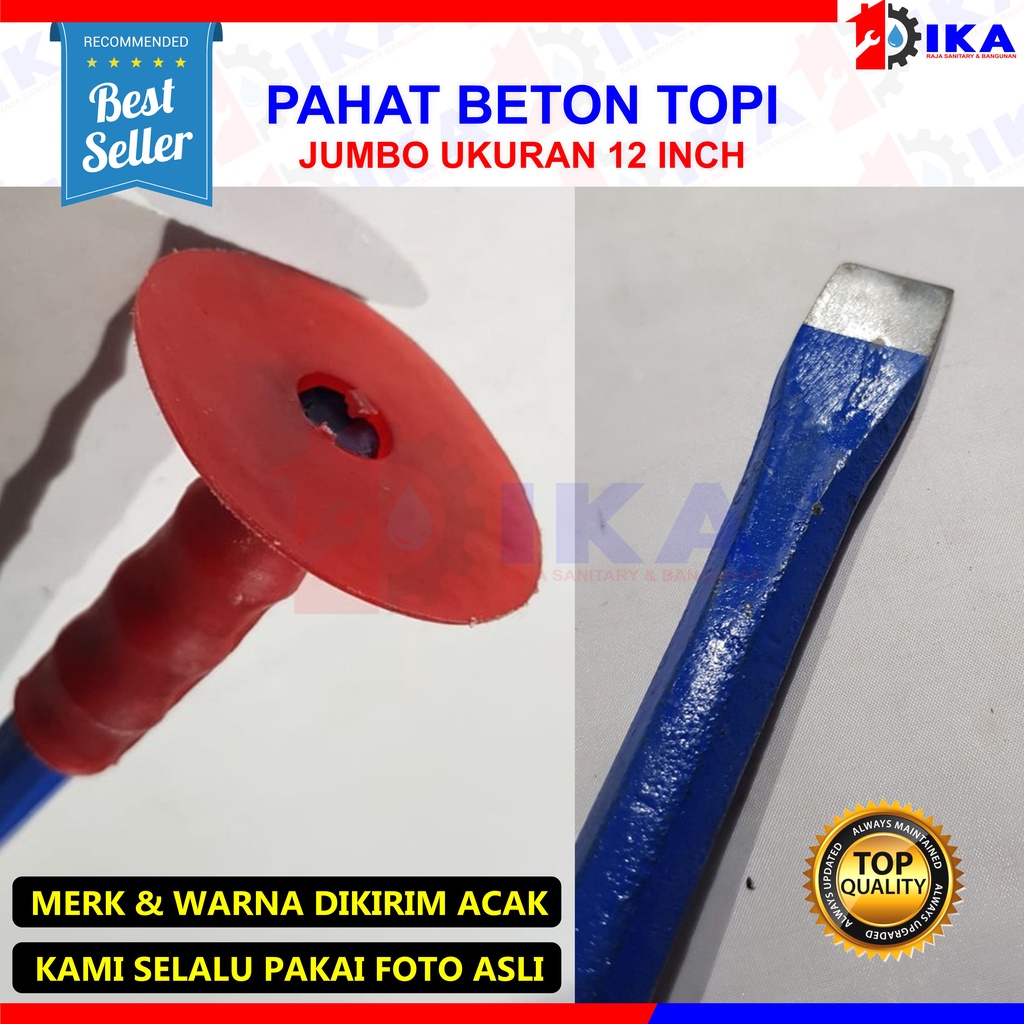 Pahat topi 12&quot; / Betel tebal topi pvc fiber karet / alat pahat tukang