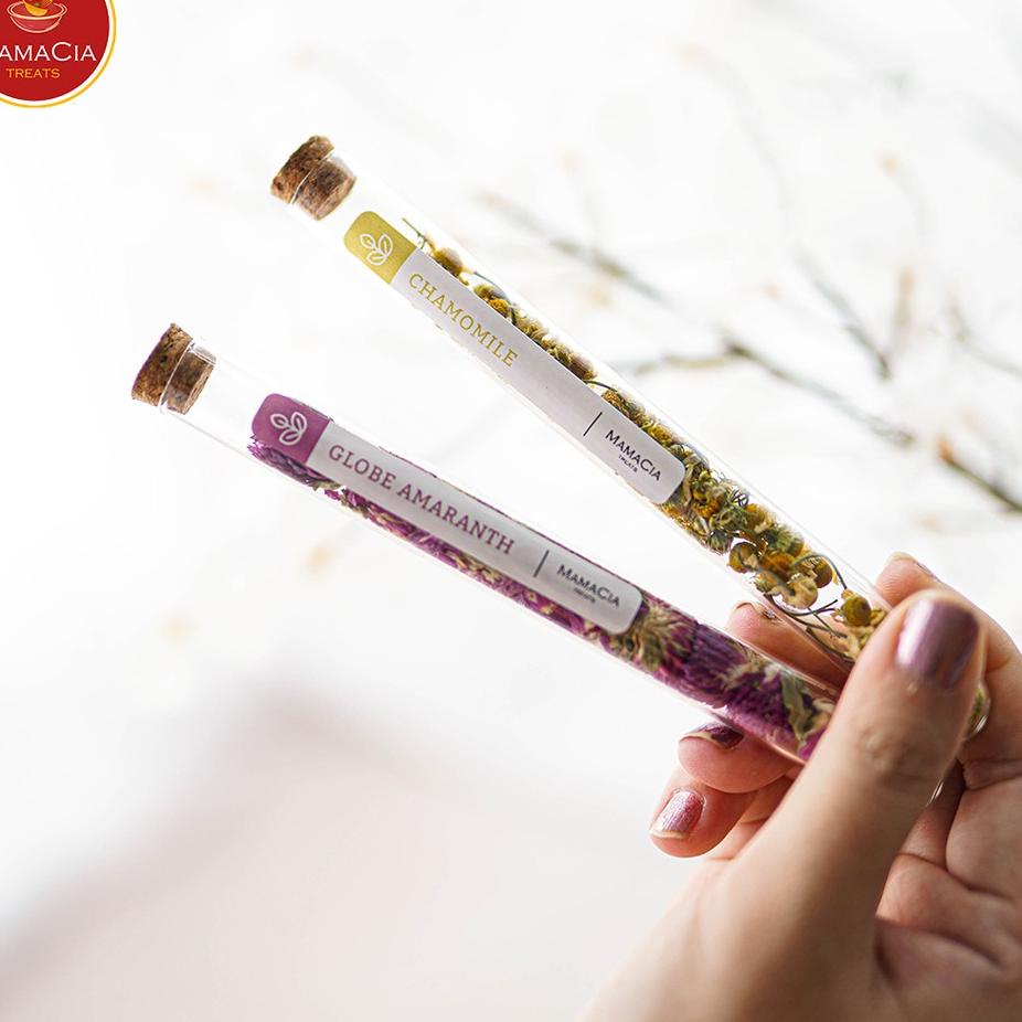 

(♥C6369] Mamacia Treats Flower Tea In Tube / Souvenir Flower Tea / Chamomile Lavender Teh Bunga Tabung