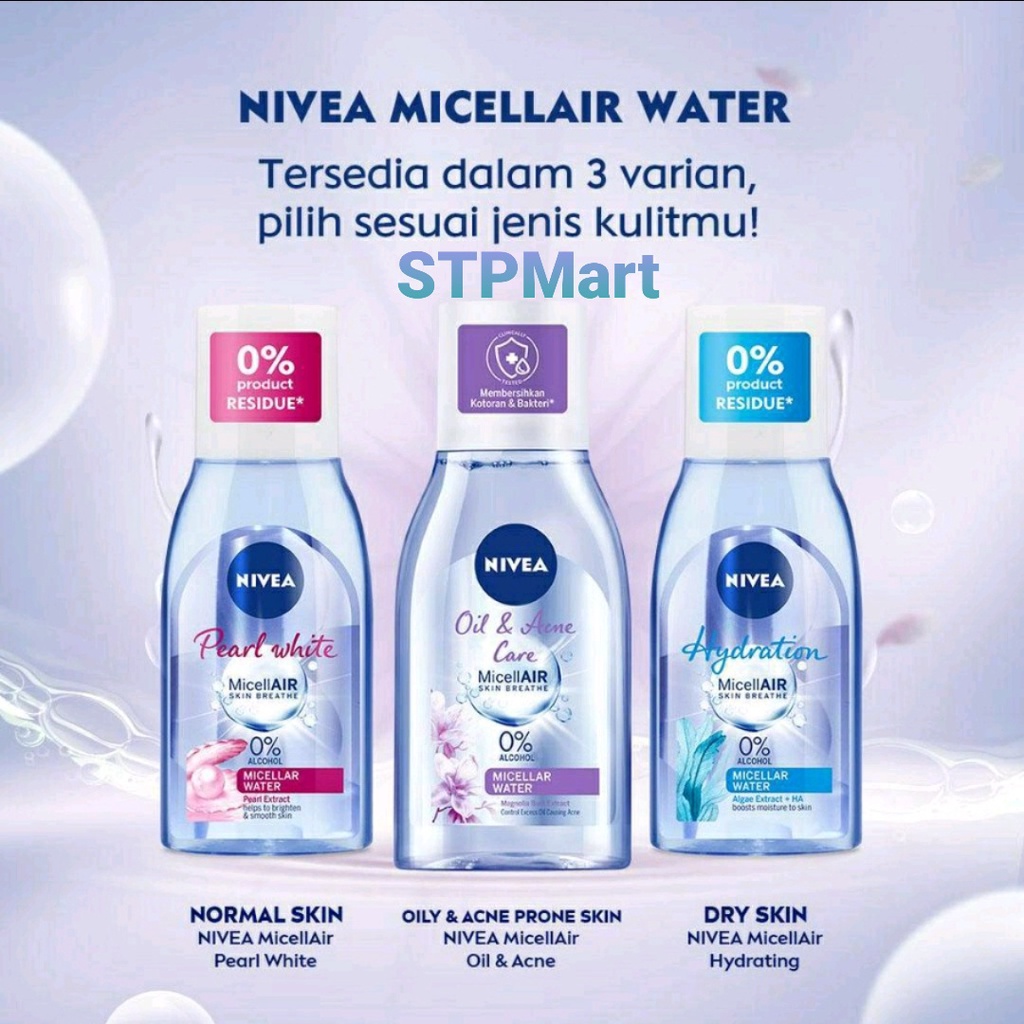 NIVEA Micellar Water Pearl White | Oil &amp; Acne Care 125ml