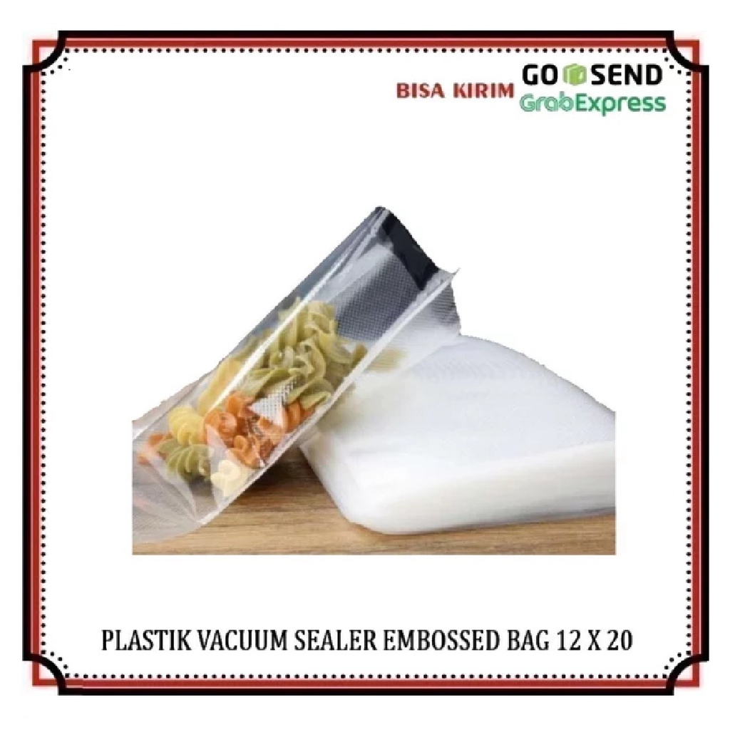 Plastik Vacuum Makanan Embossed Harga 10 pcs - B190141