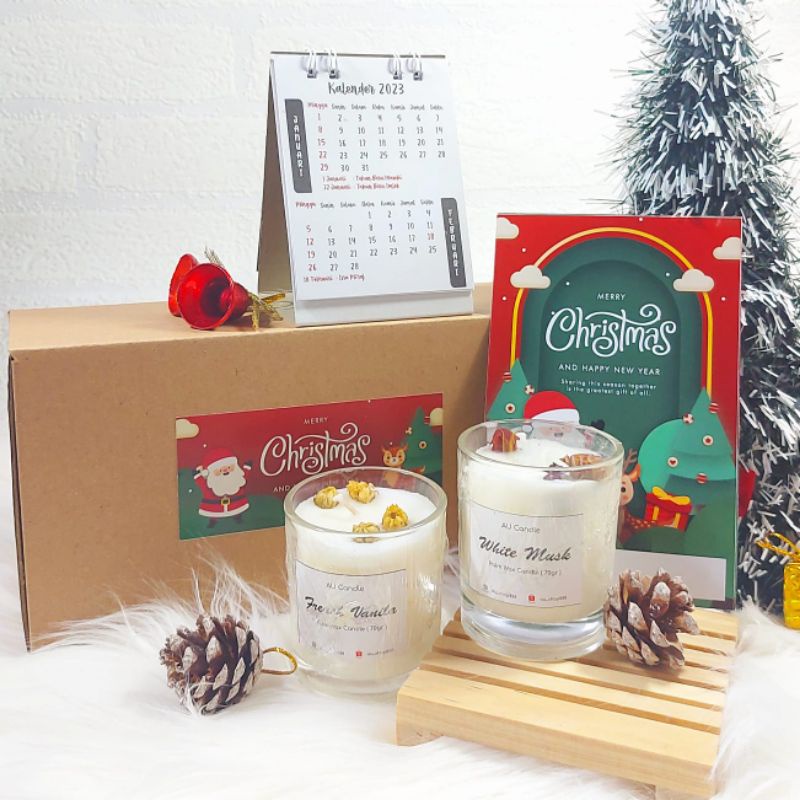 Jual christmas hampers 2022 / hampers lilin / hampers natal / scented