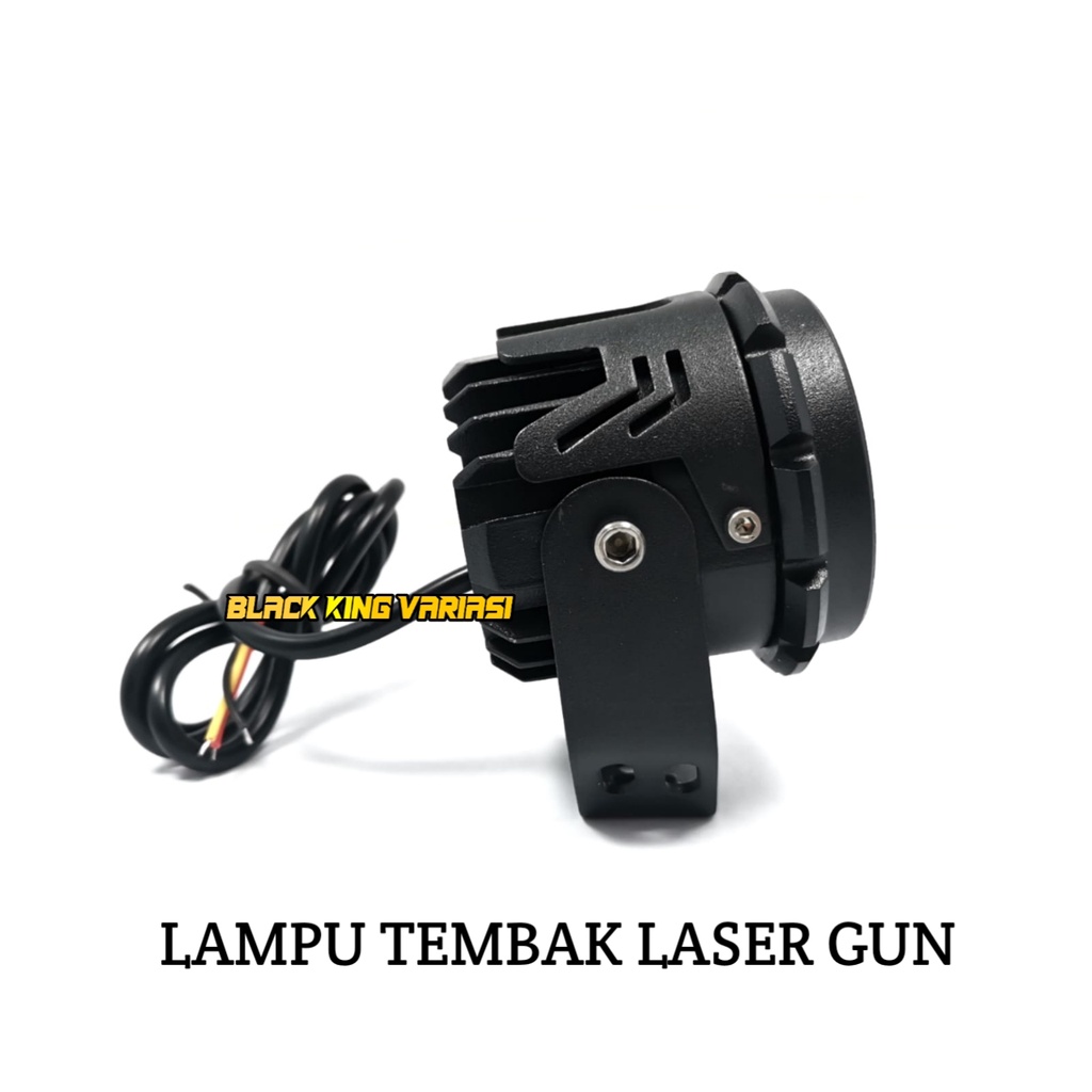 Lampu Tembak Sorot Laser Gun LED SQL 1 Mata Lampu Tembak Laser LED Foglamp 2 warna High low putih kuning waterproof