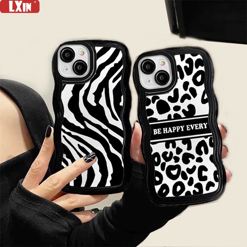 Realme 10c33 C30 C31 C35 C21Y C25Y C21 Realme C11 C25 C17 C15 C12 C3 C2 Realme 7i 5 5i 6i 7 Pro Zebra Stripes Wave Edge TPU Phone Case Cover