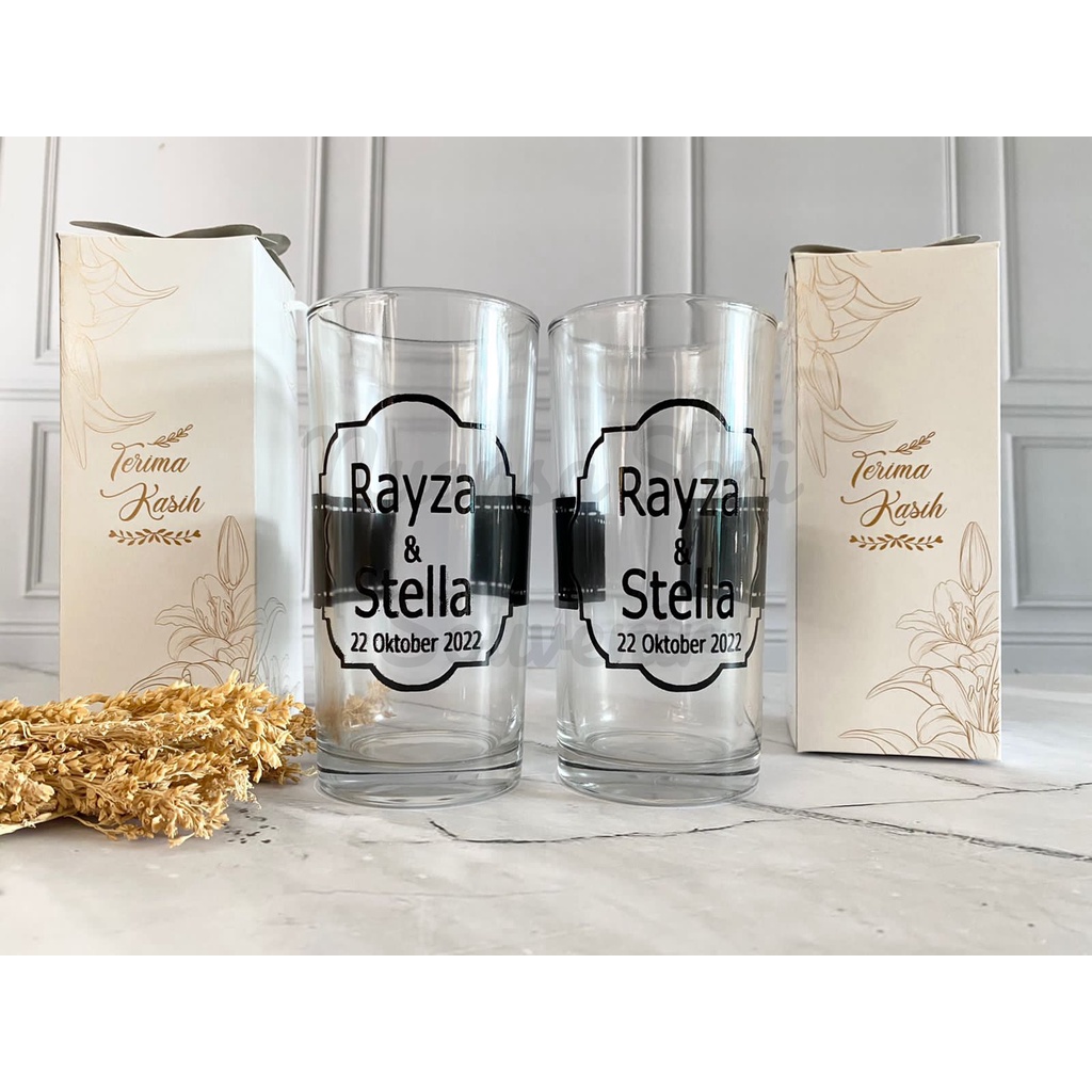 Souvenir Unik Gelas Jus Fresno Citinova Gelas Cafe Kaca Minum Jus Aesthetic Tumbler Sablon