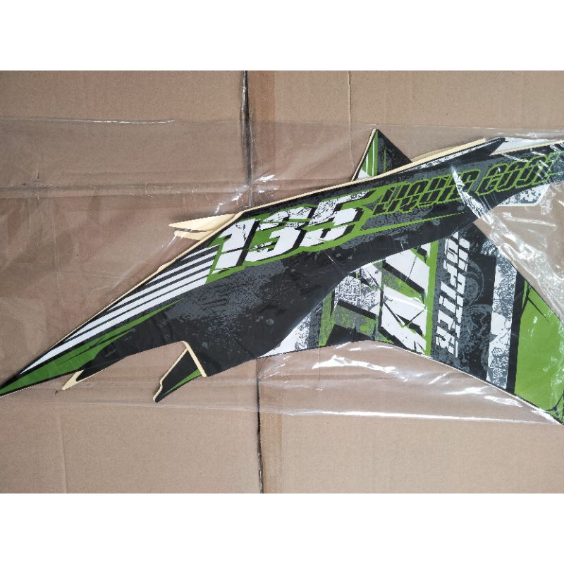 #cover striping#list#MX NEW 135#yamaha jupiter  warna hijau