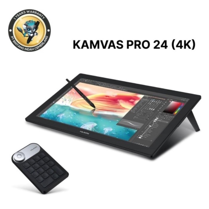 Drawing Huion Kamvas Pro 24 4K Srgb 140% Drawing Tablet