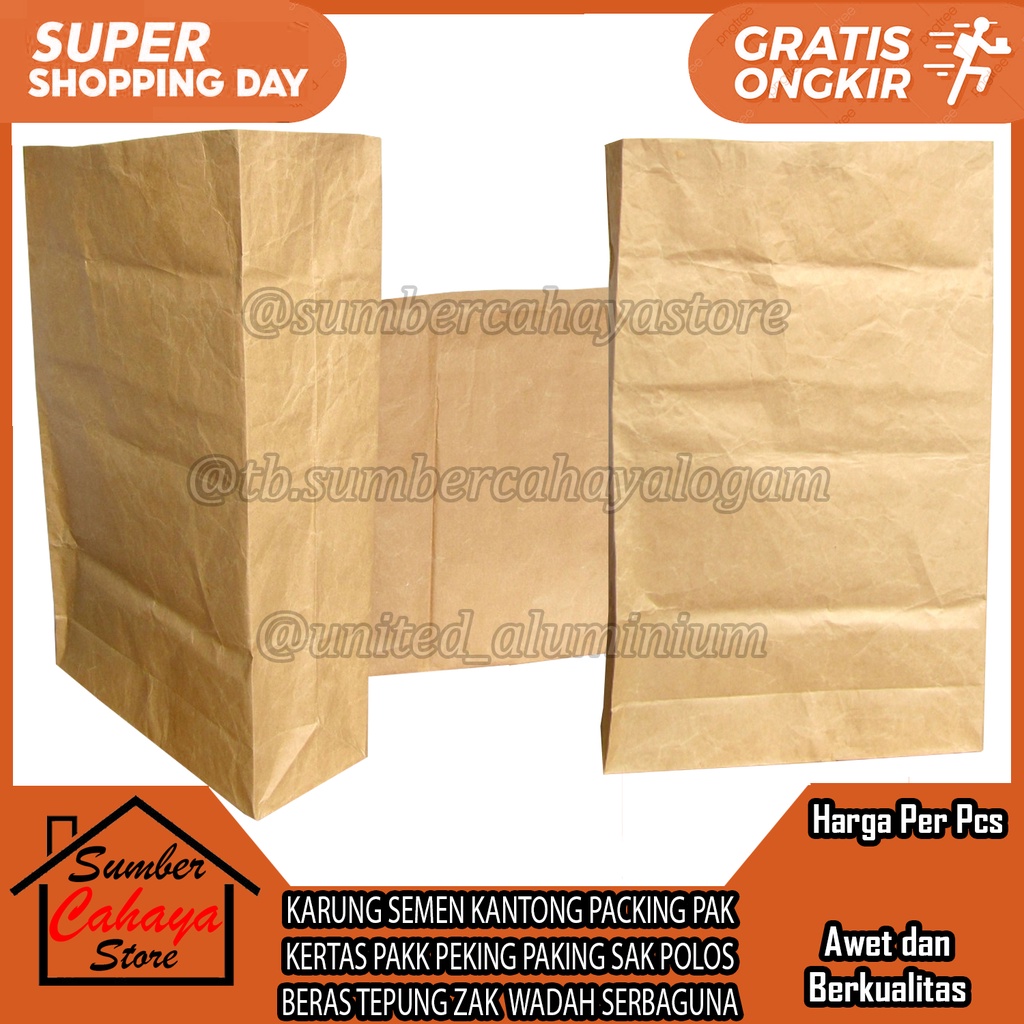 KARUNG SEMEN KANTONG PACKING PAK KEMASAN KERTAS PAKK COKELAT PEKING COKLAT PAKING PECKING NGEPAK MAK