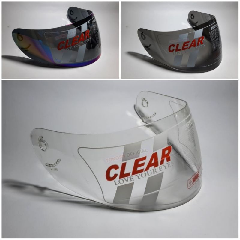 Kaca Helm Kyt rc7 visor helm kyt rc7 k2r R10 pelangi CLEAR