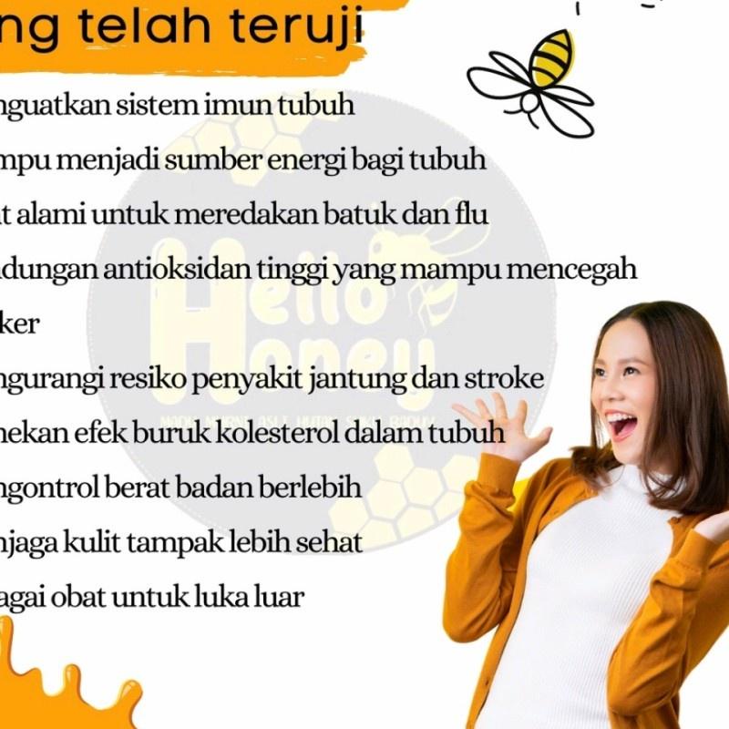 

TREN MASA KINI Madu Hello Honey (Manis) 1000 Gram BPOM Halal - Madu Uray Khas Badui Asli Original 100% l Natural Raw Honey T5D..