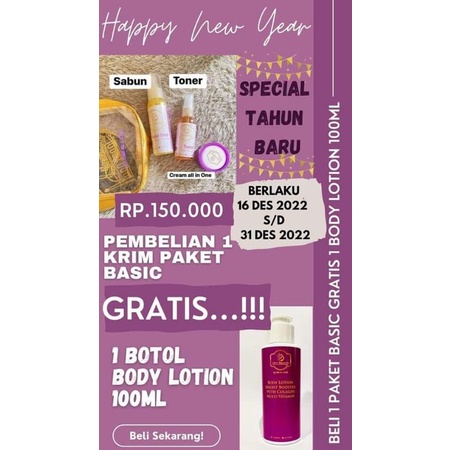 PROMO UBC PAKET BASIC FREE HANDBODY UBC LOTION BADAN