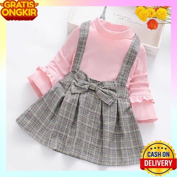 Dres Aanak Kekinian Dress Balita Natal Drese Ansk Ulang Tahun Drees Kits Casual Dtess Anak Perempuan
