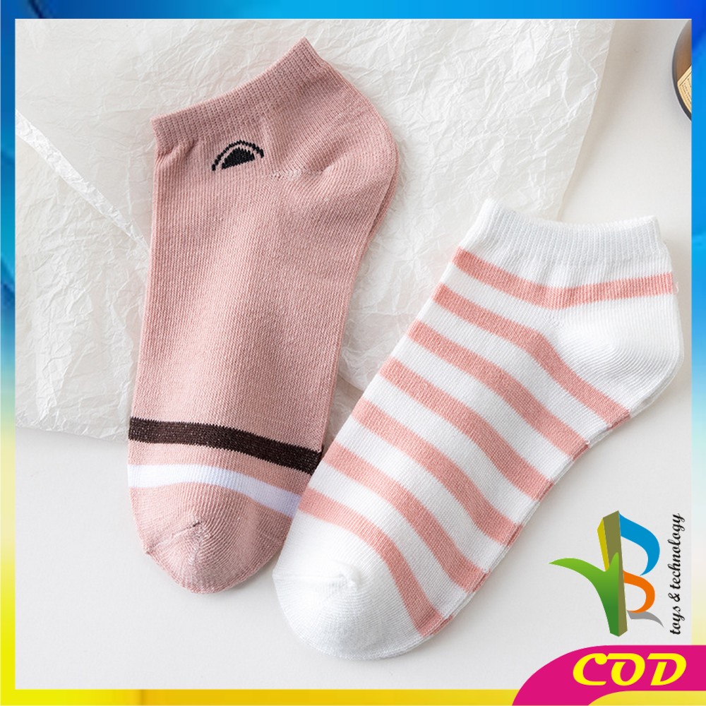 RB-P250 Kaos Kaki Wanita Motif Kartun Kucing Lucu Pink Cat Fashion Korea Kaus Kaki Pendek Wanita Ankle Socks