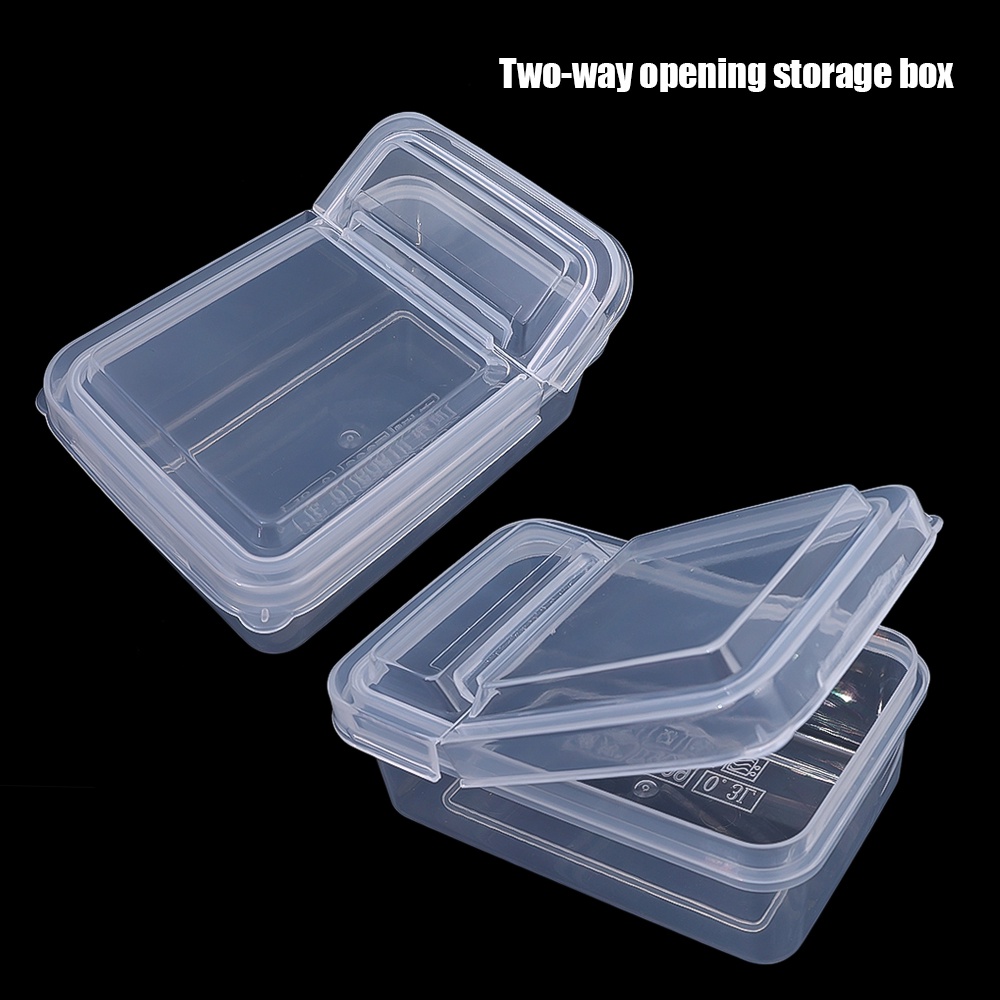 Kotak Wadah Penyimpanan Plastik Mini Kotak/Tempat Obat Pil Portable Storage/Jewelry Organizer Packaging Case Tempat Anting Cincin