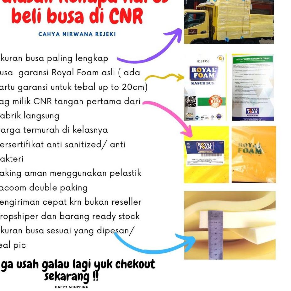 Sale Busa surpet yellow Royal Foam d16 uk.lebar 150,180,200( busanya saja) buat isi surpet Jumbo