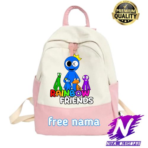 tas rainbow friends tas sekolah anak