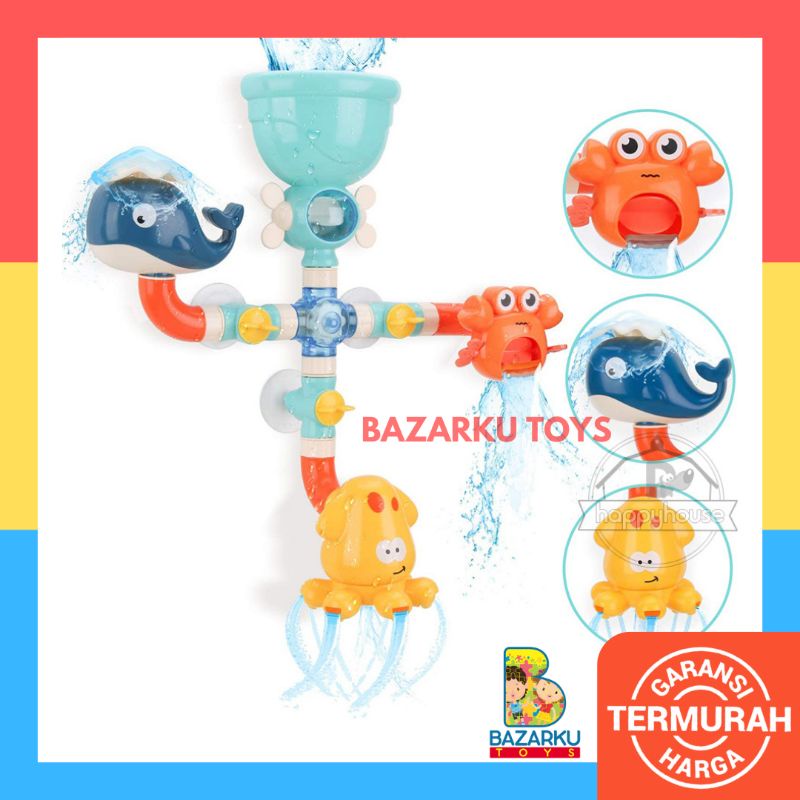 Baby Bath Toys 4in1 Mainan Mandi Bayi Mainan Mandi Anak Mainan Air Anak Mandi