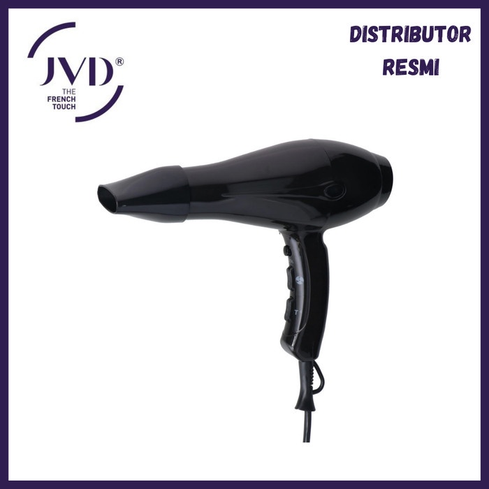 Jvd 822919Bk-Cu-Vde Ibiza Hairdryer, 230V 1875W, Ionic,Curly Cord 40Cm